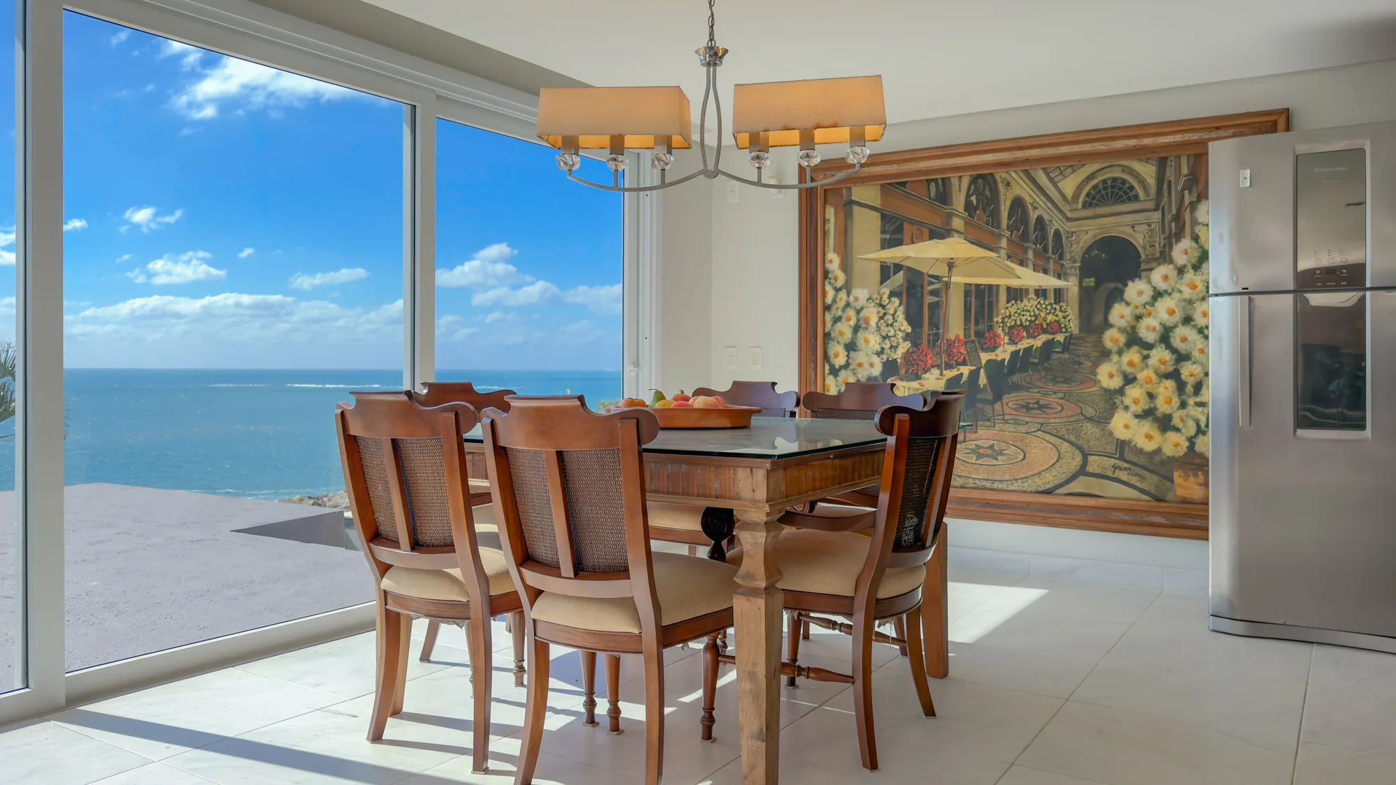 Casa Branca Brisa · sala de jantar mar