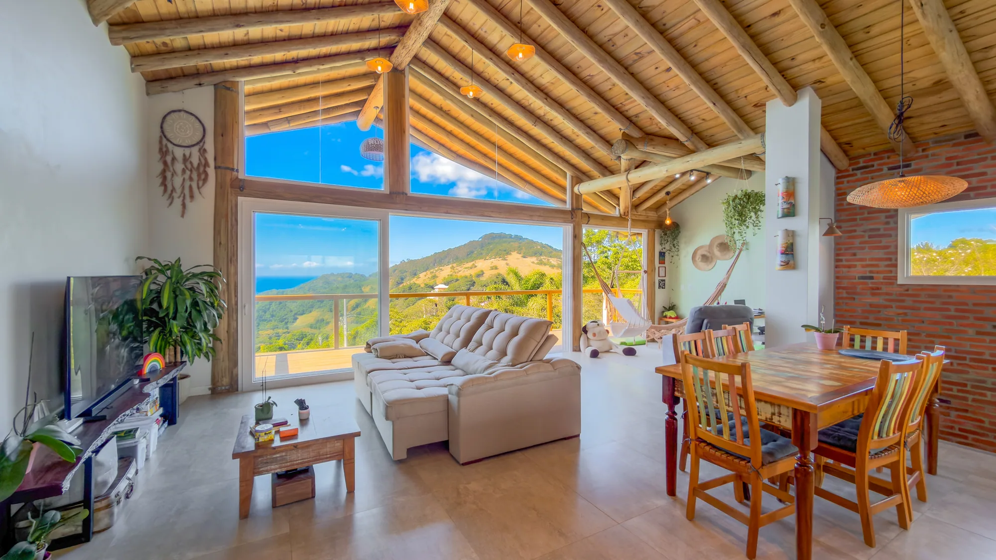 Casa Bali Lagoa-Mar · living jantar