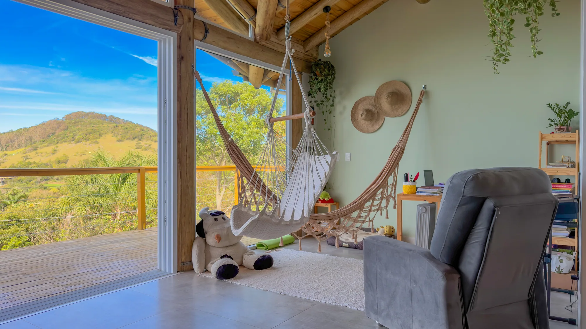 Casa Bali Lagoa-Mar · varanda rede
